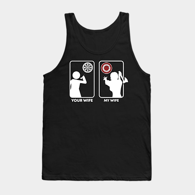 Cool Axe Throwing Wife Tank Top by zeno27